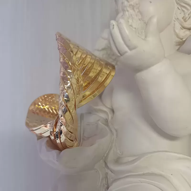 Bracciale rigido Treccia gold