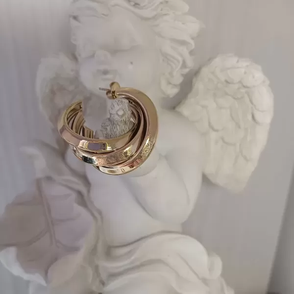 Orecchini Trilogy gold