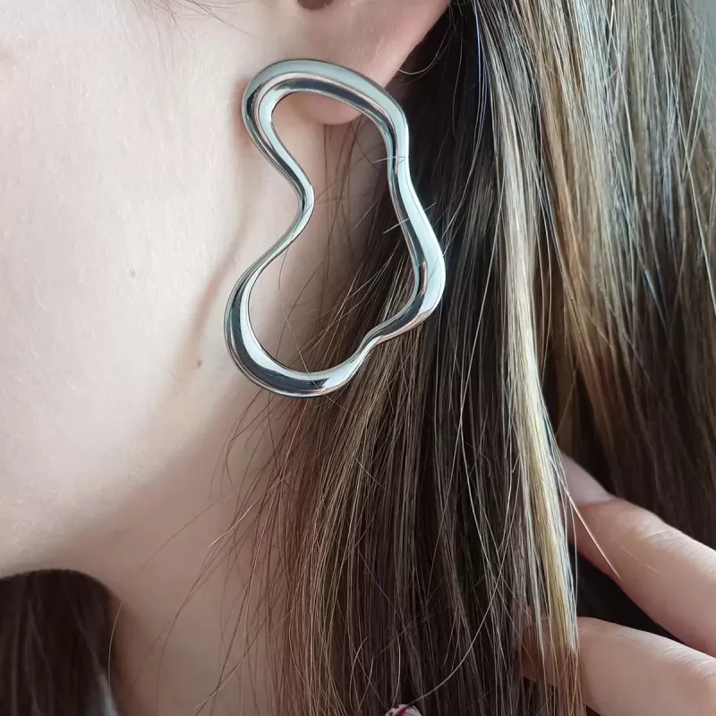 Orecchini Fluidi silver
