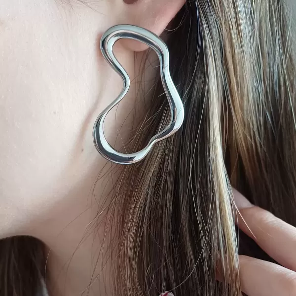 Orecchini Fluidi silver