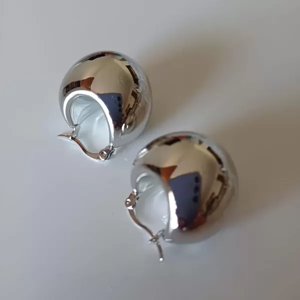 Orecchini Sfera silver