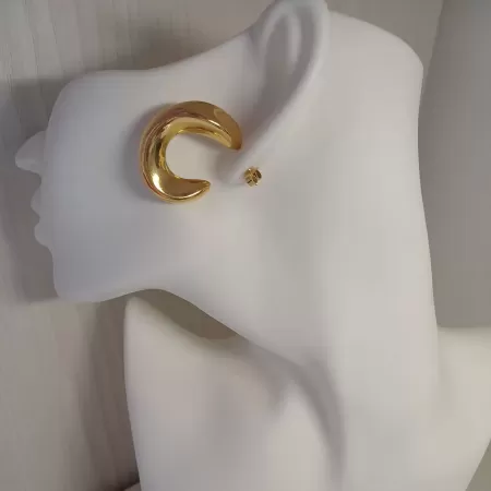 Orecchini Virgola gold 2