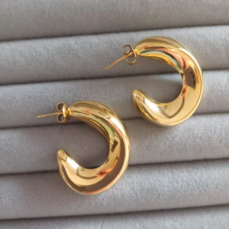 Orecchini Virgola gold