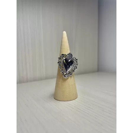Anello Sacro Cuore silver 2
