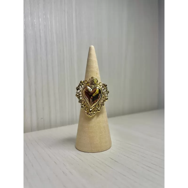Anello Sacro Cuore gold