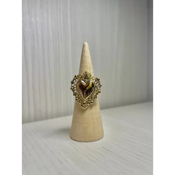 Anello Sacro Cuore gold