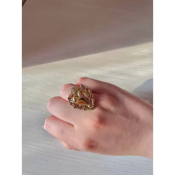 Anello Sacro Cuore gold