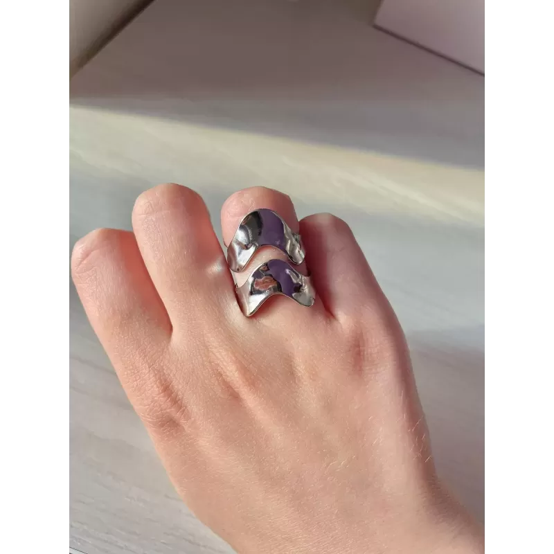 Anello onda silver