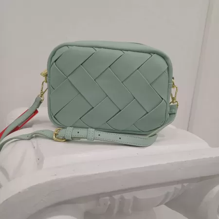 Borsa Pierre Cardin treccia menta