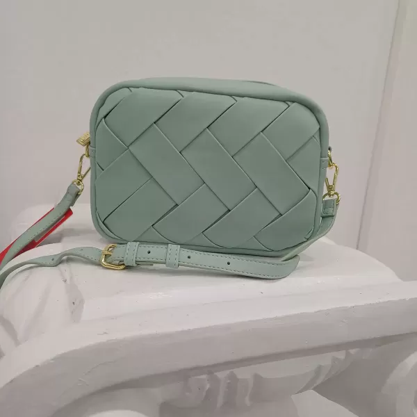 Borsa Pierre Cardin treccia menta