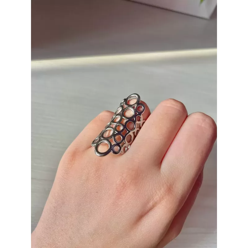 Anello bubbles silver