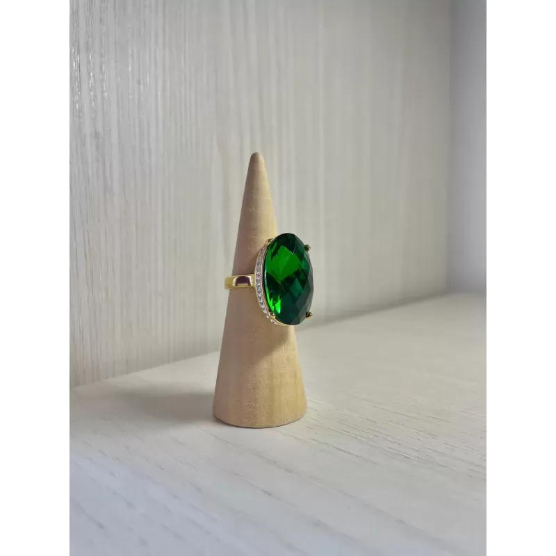 Anello pietra verde