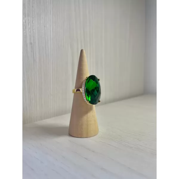 Anello pietra verde