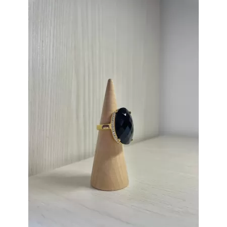 Anello pietra nera