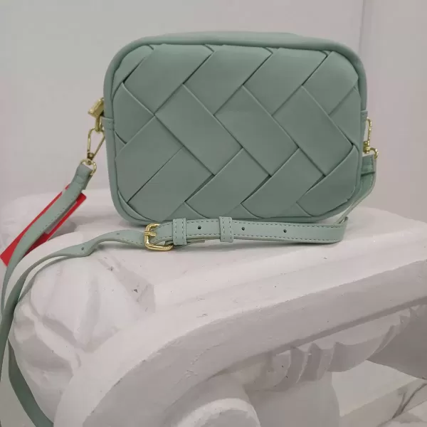 Borsa Pierre Cardin treccia menta