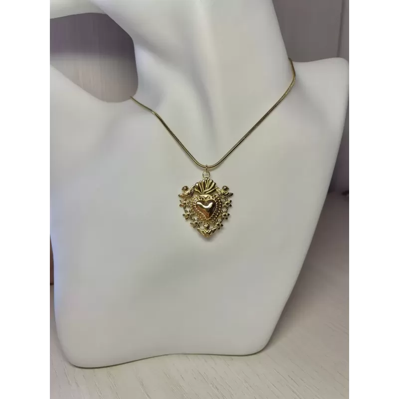 Collana sacro cuore modello 1 gold