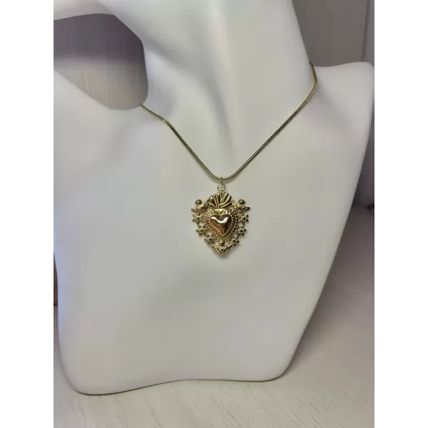 Collana sacro cuore modello 1 gold