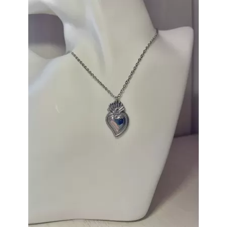 Collana sacro cuore modello 2 silver