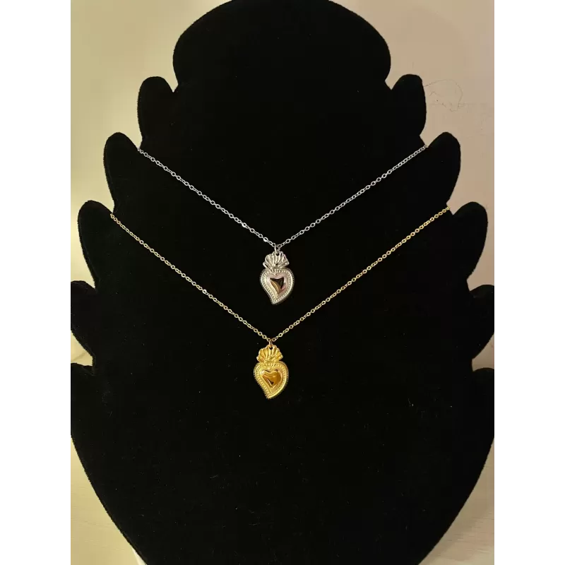 Collana sacro cuore modello 2 silver