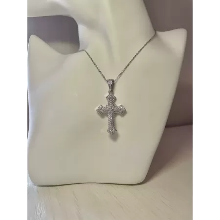 Collana croce lux silver