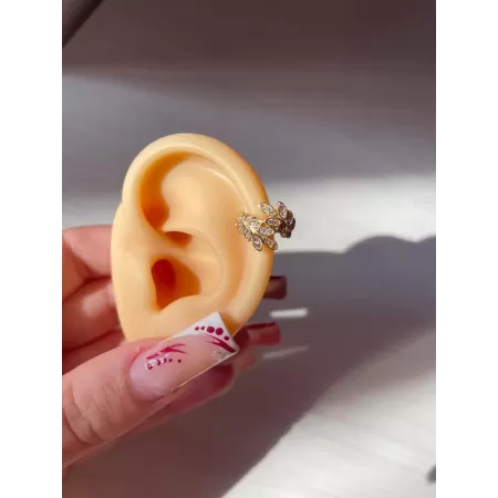 Ear cuff foglie di alloro gold