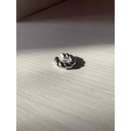 Ear cuff croissant silver 2