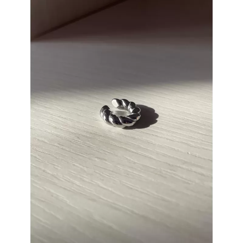 Ear cuff croissant silver