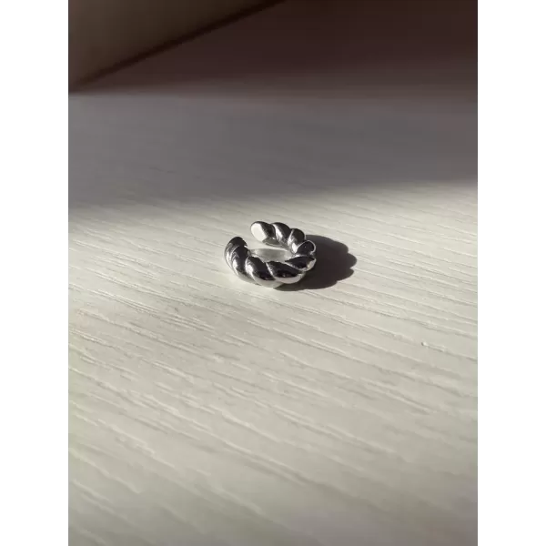 Ear cuff croissant silver