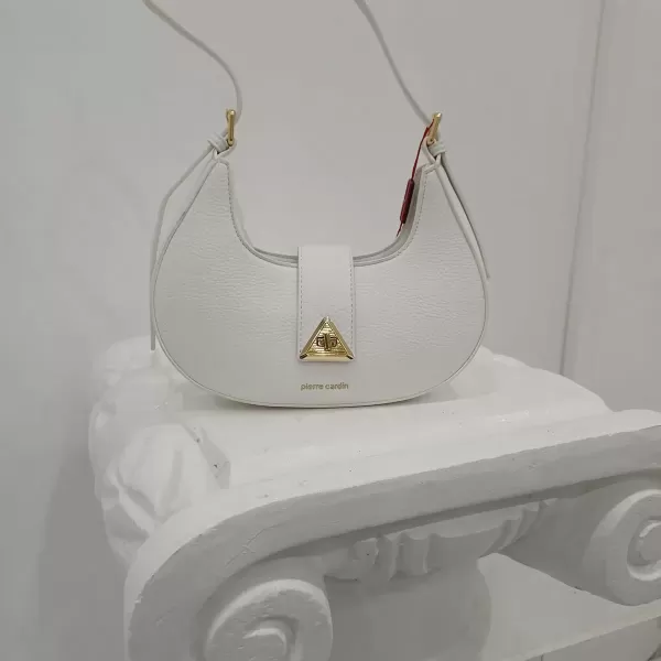 Borsa Pierre Cardin mezzaluna bianca