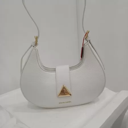Borsa Pierre Cardin mezzaluna bianca 2