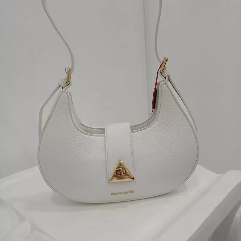 Borsa Pierre Cardin mezzaluna bianca