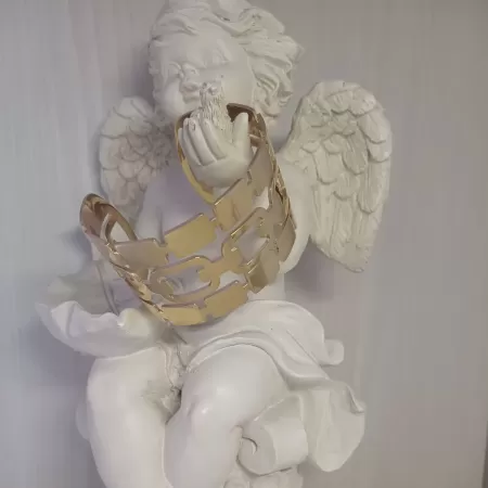 Bracciale rigido Catena in acciaio gold 2